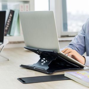 Foldable lightweight laptop stand ACT AC8150, 7 positions, Black