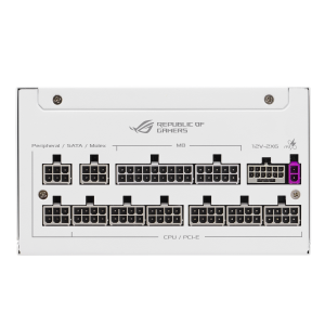 Power Supply ASUS ROG STRIX 1000W White Edition, 80+ Platinum PCIe 5.1, Fully Modular