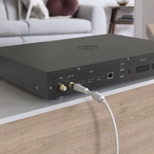 HAMA Коаксиален антенен кабел, позлатен, 3,0 м, 100 dB