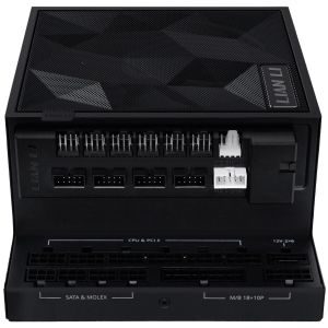 Захранващ блок Lian Li EDGE 1200W 80+ Gold PCIe 5.1, ATX 3.1 - Черно