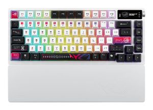 Геймърска безжична Клавиатура ASUS ROG Azoth X - White
