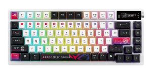 Геймърска безжична Клавиатура ASUS ROG Azoth X - White