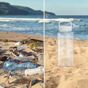 Бутилка за течности Xavax To Go, 1250 мл,пластмаса, лека, прозрачна