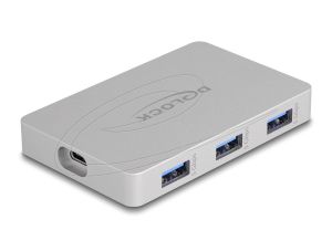 Delock Хъб USB-C, 7 порта, 3x USB-A 5 Gbps,  3x USB-C, 1xUSB-C PD 85 W