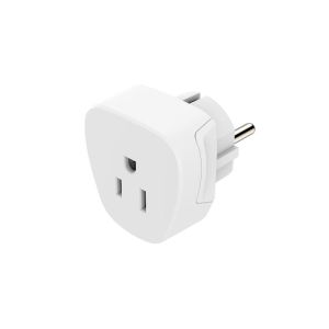 Travel Adapter Type A and Type B, 3-Pin, for Devices from America and Canada, 223458