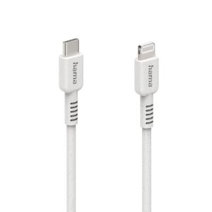 Кабел за зареждане HAMA "Eco", USB-C - Lightning, 1 м, 187284