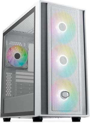 Кутия CoolerMaster MasterBox 600 - White ARGB