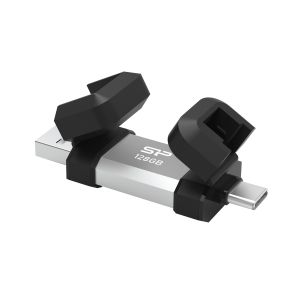 USB памет Silicon Power Mobile C51 128GB USB-A и USB Type-C (USB 3.2 Gen 1)