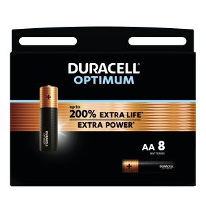 Алкална батерия DURACELL OPTIMUM LR6 /8 бр. в блистер/ 1.5V