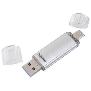 USB памет HAMA Тип USB-C/USB-A 3.0 Laeta, 32GB, 40 MB/s, silver