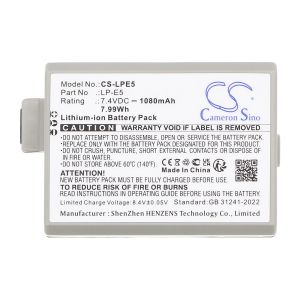 Батерия за камера CANON LPE5 LiIon 7.2V 1080mAh Cameron Sino