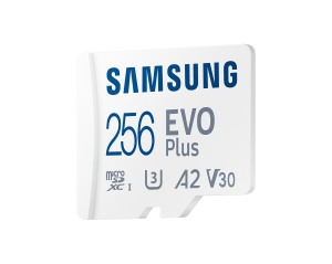 Карта памет Samsung EVO Plus, microSDXC, UHS-I, 256GB, Адаптер