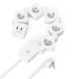 Hama Power Strip, 5-Way, USB-A 12 W, 223190