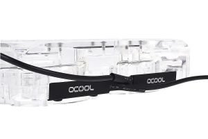 Адаптер приставка с вътрешна и външна резба Alphacool Eisdecke D5 Dual Acrylic Attachment 3x 1/4"