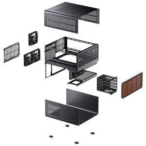 Кутия Jonsbo N5 NAS E-ATX - Black