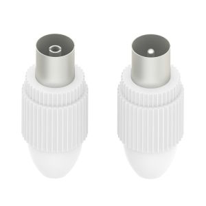 HAMA Коаксиален комплект, мъжко/женско, захващане тип скоба