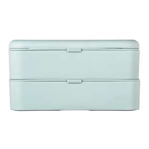 Кутия за храна Xavax Bento Box, 2 x 500ml, Пастелно синьо