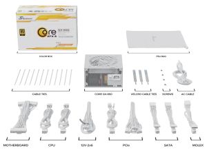 Power Supply Unit Seasonic CORE GX White 850W 80+ Gold, Fully Modular, ATX 3.1, PCIe 5.1