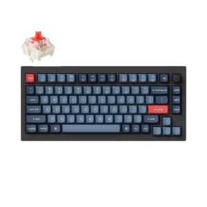 Механична клавиатура Keychron V1 MAX QMK 75% Carbon Black - Wireless
