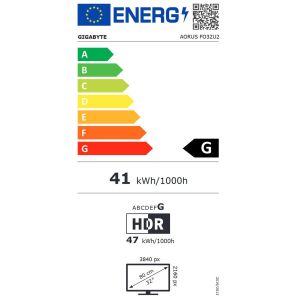 Гейминг монитор GIGABYTE AORUS FO32U2, 31.5" QD-OLED, 4K UHD, 240Hz, 0.03ms, Vesa ClearMR 13000, HDR 400, KVM