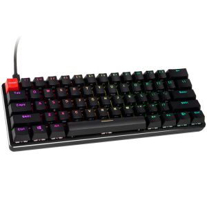 Gaming Mechanical keyboard Glorious GMMK Black Compact - Gateron Brown Switches,  US-Layout