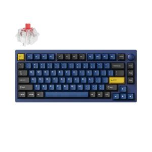 Механична клавиатура Lemokey P1 Pro QMK 75% Navy Blue - Keychron Super Red Switch