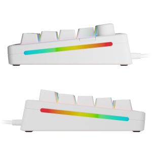 Gaming Mechanical keyboard Glorious GMMK 3 65% White - Fox Linear Switches