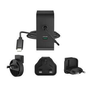 j5create JUP25102V Зарядно 220V-  GaN 102W  USB-C 2порта- за лаптопи, таблети, телефони