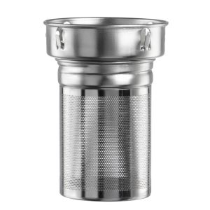 Стъклена бутилка Xavax To Go, 450 мл, Предпазен калъф, Цедка