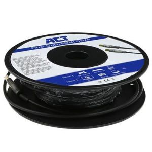 Оптичен хибриден кабел ACT AK4031, DisplayPort 1.4 мъжко - DisplayPort 1.4 мъжко, 15 м, Черен