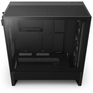 Case NZXT H5 Flow RGB 2024 Black, Mid-Tower