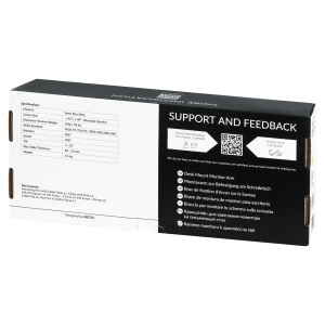 Desk Mount Monitor Arm ARCTIC X1, 13"-49", 15 kg, Black