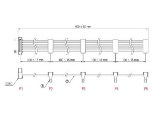 Кабел Delock Power SATA  > 4 x SATA 15 Pin, 40cm
