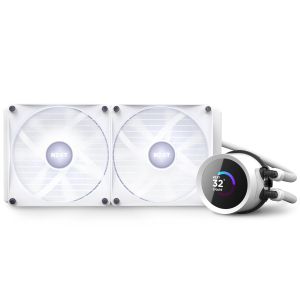 AIO Liquid Cooler NZXT Kraken 280 RGB White, LCD Display