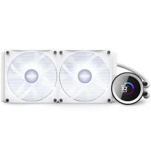 AIO Liquid Cooler NZXT Kraken 280 RGB White, LCD Display