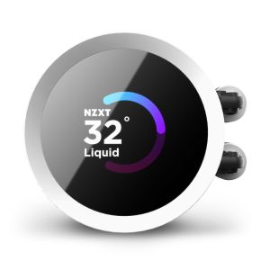 AIO Liquid Cooler NZXT Kraken 280 RGB White, LCD Display