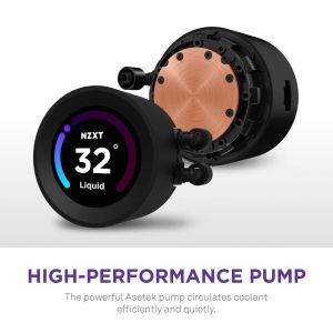AIO Liquid Cooler NZXT Kraken Elite RGB 280 Black, Customizable LCD Display
