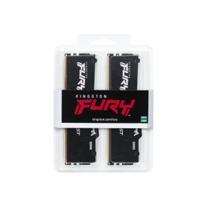 Памет Kingston FURY Beast RGB Black 32GB (2x16GB) DDR5 5600MHz CL40 - Intel XMP