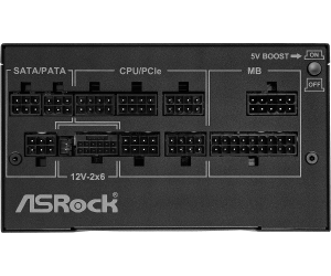 Захранващ блок ASRock Phantom Gaming 1000W 80+ Gold, PCIe 5.1