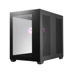 Case FSP CMT380 Black ARGB TG, ATX Mid Tower, Black