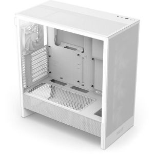 Кутия NZXT H5 Flow RGB 2024 White, Mid-Tower