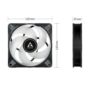 Fan ARCTIC P12 Black A-RGB 120mm