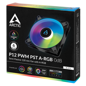 Fan ARCTIC P12 Black A-RGB 120mm