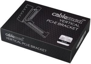 CableMod CM-VPB-2DK-R – Universal Vertical GPU Bracket with 200mm Flat Line Pci-E X16 Riser Cable Kit + 1x DisplayPort, 1x HDMI