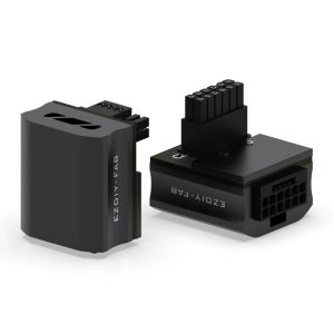 EZDIY-FAB 12VHPWR 600W GPU Power Adapter - RVS 90° Black