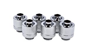 Фитинг Alphacool Eiszapfen, Удължител, 13/10mm, G1/4, Сребрист, 6 броя