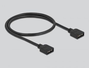 RGB хъб Delock, 10 портов ARGB LEDs, Черен