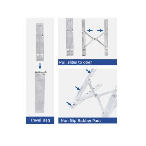 Сгъваема алуминиева стойка за лаптоп ACT AC8120, 6 позиции