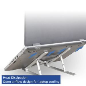 Сгъваема алуминиева стойка за лаптоп ACT AC8120, 6 позиции