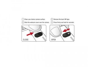 Delock Webcam Cover for Laptop, Tablet and Smartphone 3 pack